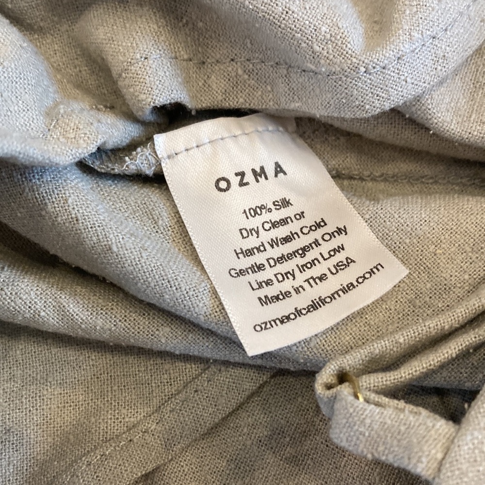 Ozma of California 100% Raw Silk Slip Dress Natural Elevated Basic Boho - Picture 7 of 7